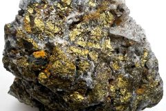 Chalcopyrite in Quartz