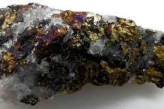 Chalcopyrite in Quartz